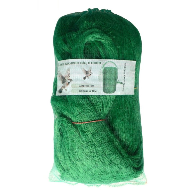 Сітка захисна від птахів, ширина 8м, довжина 10м