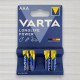 Батарейка лужна Varta Longlife Power alkaline LR3, AAA, 1,5V, 4шт/уп