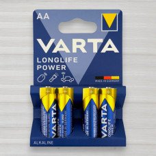 Батарейка лужна Varta Longlife Power alkaline LR6, AA, 1,5V, 4шт/уп