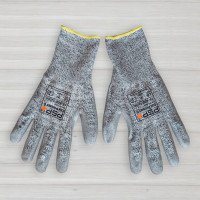 Рукавички спандексно-нейлонові з частковим поліуретановим покриттям Cut Cover 3, протипорізні