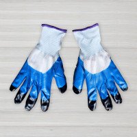 Рукавички стрейчові з подвійним нітриловим покриттям