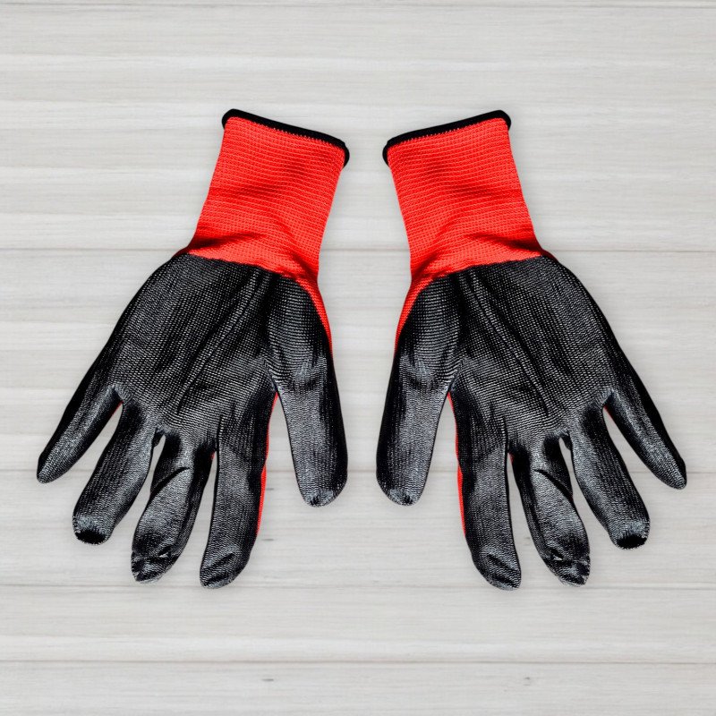 Рукавички супер стрейч з частковим нітриловим покриттям