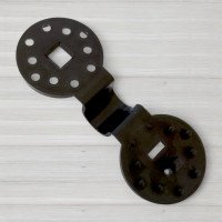 Кліпса для затіняючих сіток та тентів, полімерна, кругла, міні, 20шт/уп