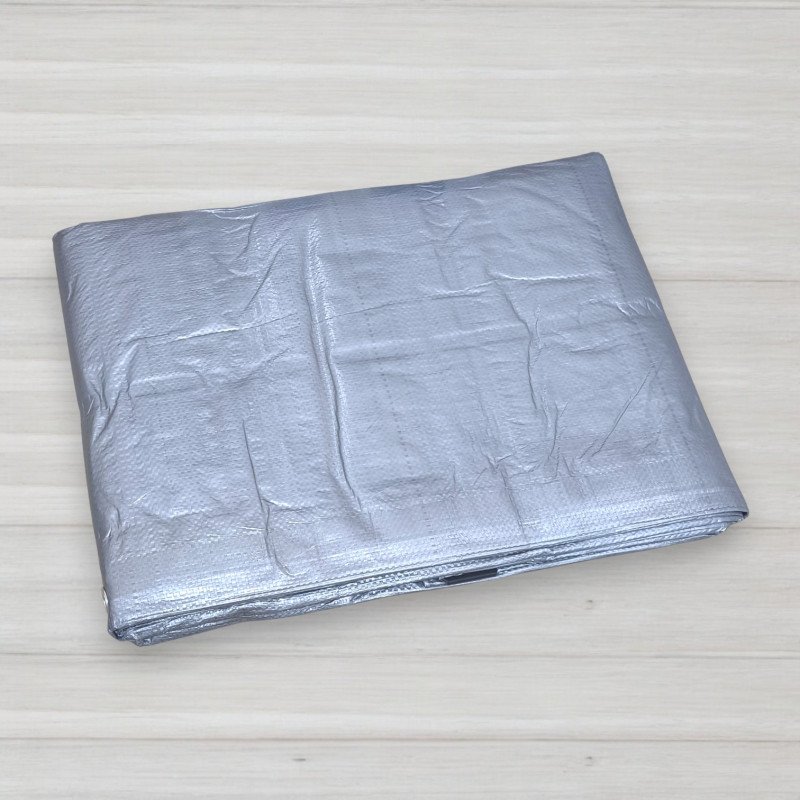 Тент поліпропіленовий сірий Plandeka, щільність 110г/м.кв, 4 Х 5м