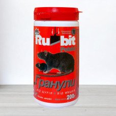 Гранули від щурів та мишей Rubit, банка 200г