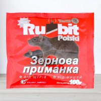 Зернова приманка від щурів та мишей Rubit, 100г