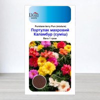 Насіння портулаку Махровий Каламбур Суміш, Україна, Dom, 1г