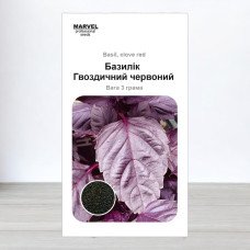 Насіння базиліка Гвоздичний Червоний, Польща, Marvel, 3г