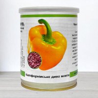 Насіння перцю солодкого Каліфорнійське Диво Жовте, Німеччина, Marvel, банка 50г