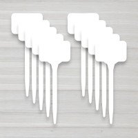 Садова табличка для маркування рослин біла, 150мм, 10шт/уп