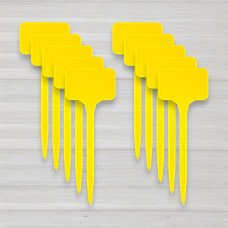 Садова табличка для маркування рослин жовта, 150мм, 10шт/уп