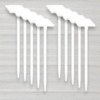 Садова табличка для маркування рослин біла, 330мм, 10шт/уп