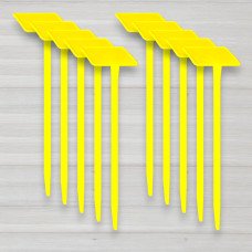 Садова табличка для маркування рослин жовта, 330мм, 10шт/уп