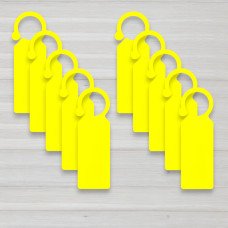 Садова етикетка-бірка для маркування рослин жовта, 75мм, 50шт/уп