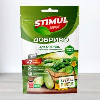 Добриво кристалічне Stimul NPK, 200г, для огірків, кабачків та патисонів