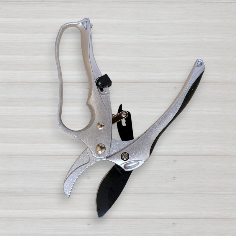 Секатор з храповим механізмом CY001, довжина 20см