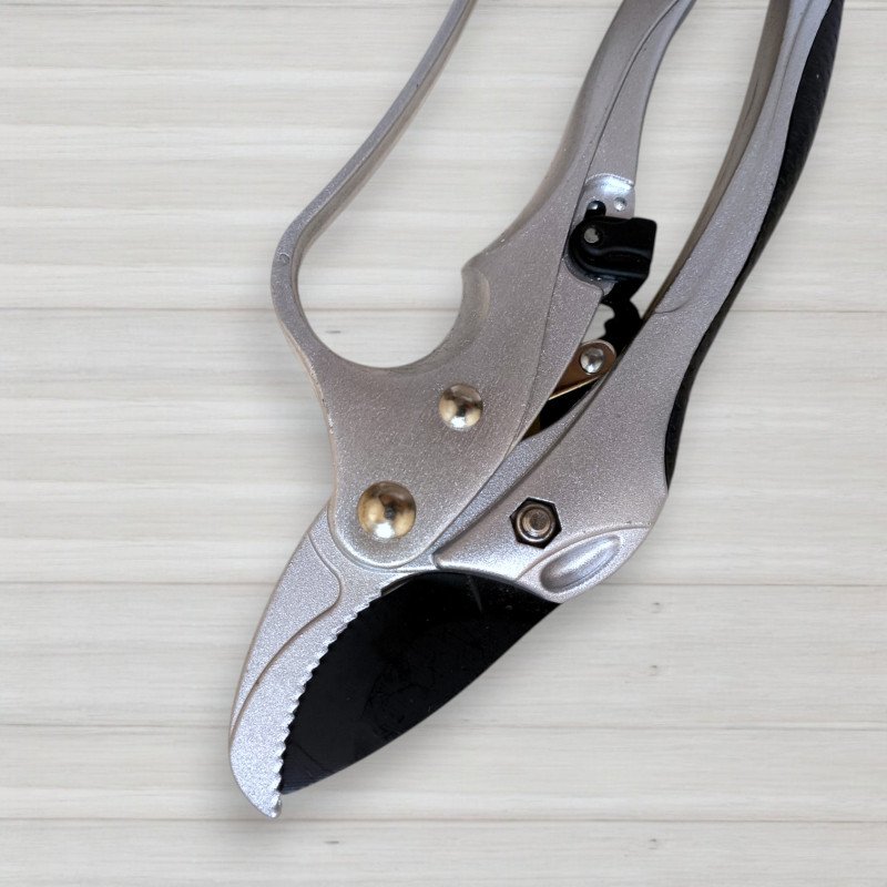 Секатор з храповим механізмом CY001, довжина 20см