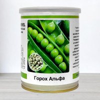 Насіння гороху цукрового Альфа, Україна, Marvel, банка 100г