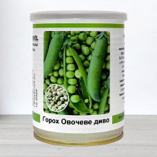 Насіння гороху цукрового Овочеве Диво, Україна, Marvel, банка 100г