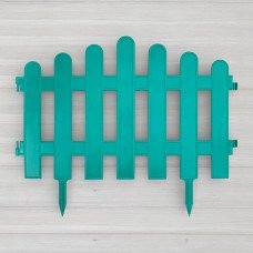 Садовий паркан полімерний, зелений, 41,8 Х 27см, 10шт/уп