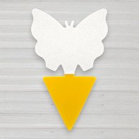 Клейова пастка для комах шкідників Метелик, 130 Х 80мм, 10шт/уп