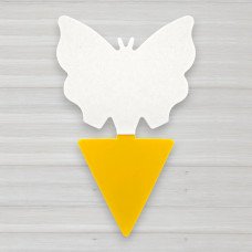 Клейова пастка для комах шкідників Метелик, 130 Х 80мм, 10шт/уп