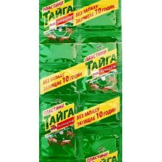 Пластина від комарів Тайга без запаху, 10шт/уп