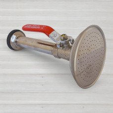 Душ-лійка у зборі нержавіючий хромований з краном