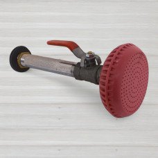 Душ-лійка у зборі металевий довгий з краном, латунні гайки