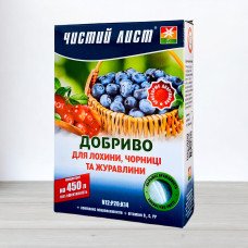 Добриво кристалічне Чистий Лист, 0,3кг, для лохини, чорниці та журавлини
