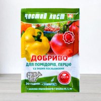 Добриво кристалічне Чистий Лист, 20г, для томату, баклажану та перцю