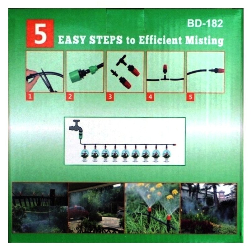 Система садового туманоутворювання Patio Mistcooling Kit BD-20FT, 20м