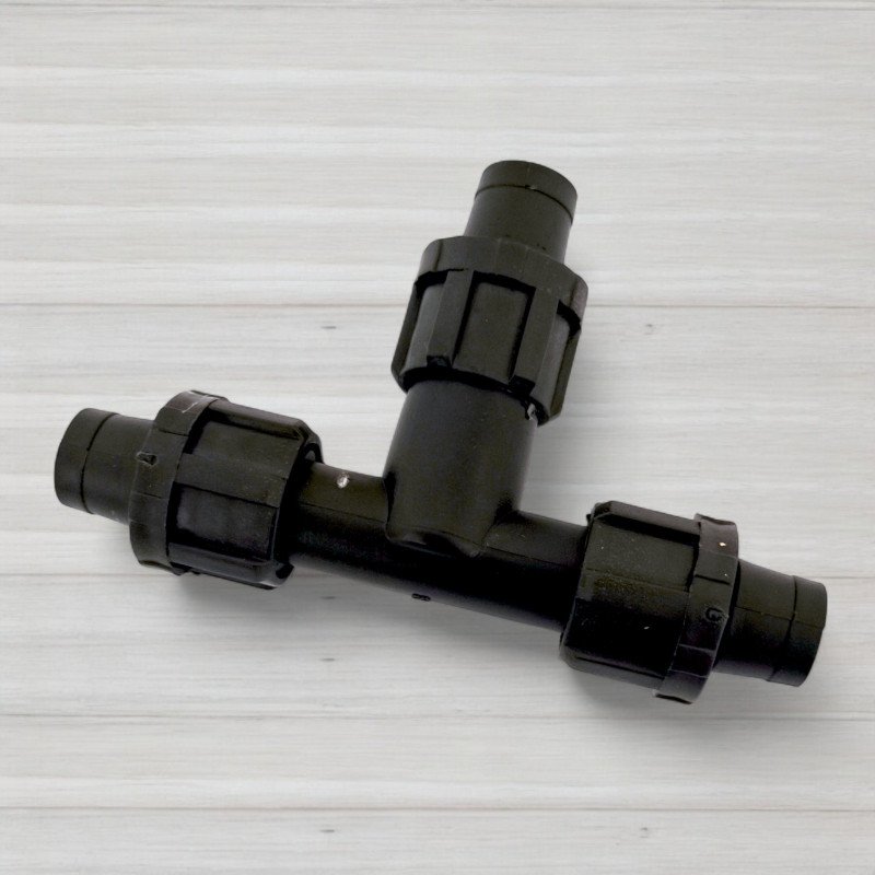 Трійник затискний для крапельної стрічки 17 Х 17 Х 17мм