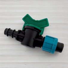 Кран перехідний з багаторічної трубки на крапельну стрічку