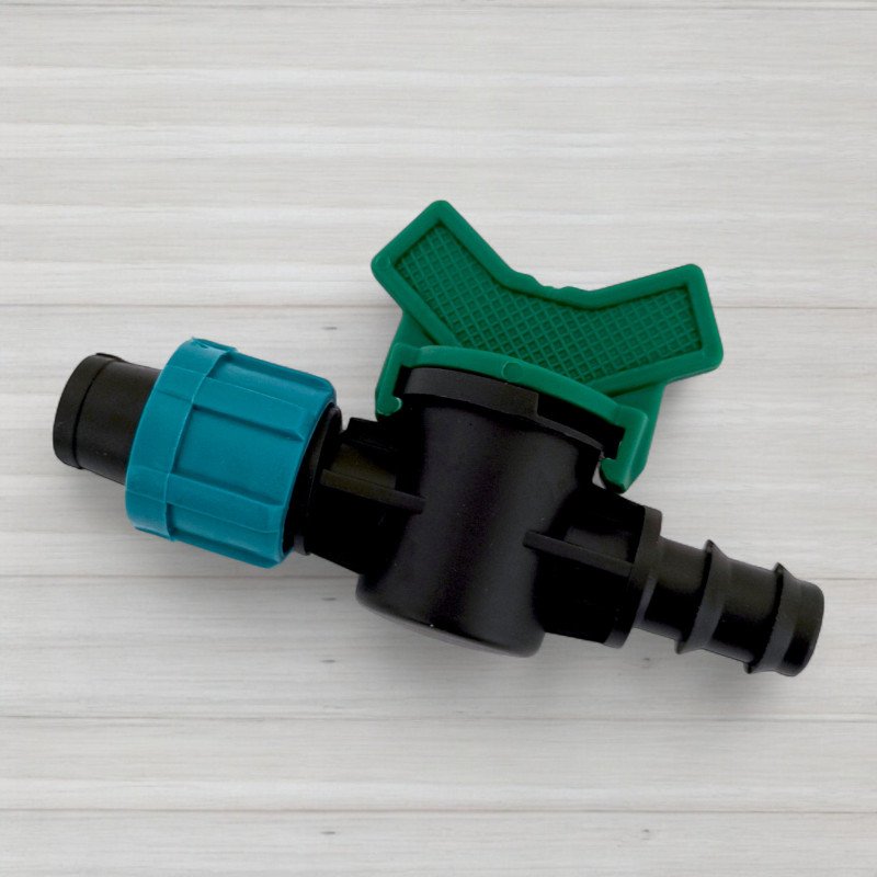 Кран перехідний з багаторічної трубки на крапельну стрічку