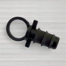 Заглушка пробка для багаторічої трубки 16мм з кільцем