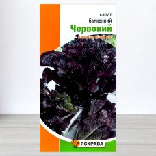 Насіння салату Балконний Червоний, Яскрава, 1г