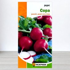Насіння редису Сора, Яскрава, 3г