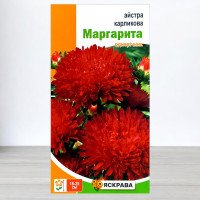 Насіння айстри карликової Маргарита Червона, Яскрава, 0,3г