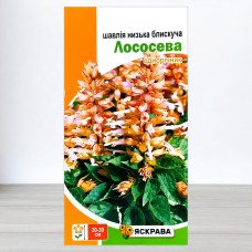 Насіння шавлії низької блискучої Лососева, Яскрава, 0,1г