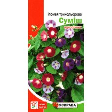 Насіння іпомеї трикольорової Суміш, Яскрава, 1г