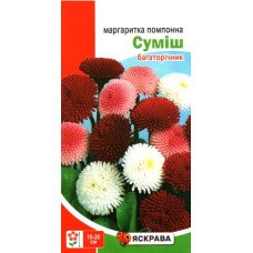 Насіння маргаритки помпонної Суміш, Яскрава, 0,1г