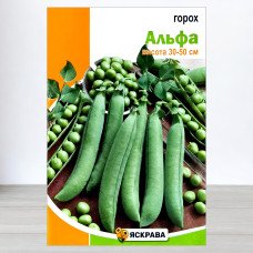 Насіння гороху цукрового Альфа, Яскрава, 50г