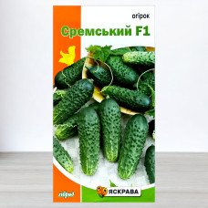 Насіння огірка бджолозапильного Сремський F1, Яскрава, 0,5г