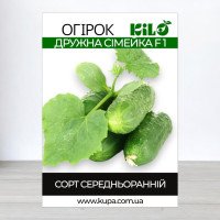 Насіння огірка партенокарпічного Дружна Сімейка F1, 100г