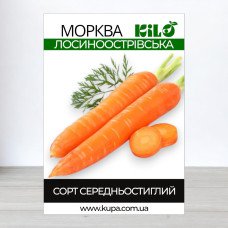 Насіння моркви Лосиноострівська, 1кг