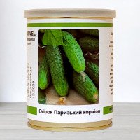 Насіння огірка бджолозапильного Паризький Корнішон, Україна, Marvel, банка 100г