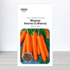 Насіння моркви Нантес-5, Польща, Marvel, 5г