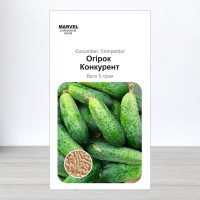 Насіння огірка бджолозапильного Конкурент, Україна, Marvel, 5г, 200-210 насінин