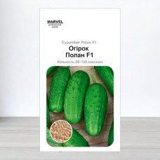 Насіння огірка бджолозапильного Полан F1, Польща, Marvel, 3г, 90-100 насінин